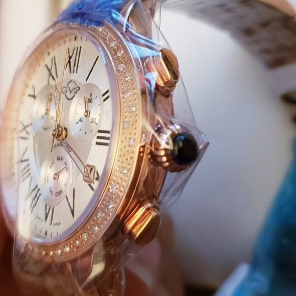 Gevril Women's Astor Chronograph Diamond Bracelet Watch, 40mm-0.227ctw - Picture 13 of 16